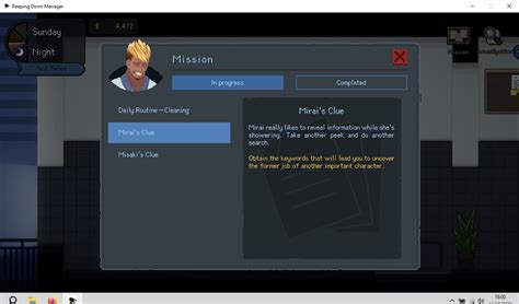 Peeping Dorm Manager – Version 0.4.2 [Mango Party, HornyDoge].